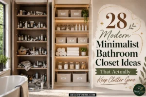 28 Modern Minimalist Bathroom Closet Organization Ideas