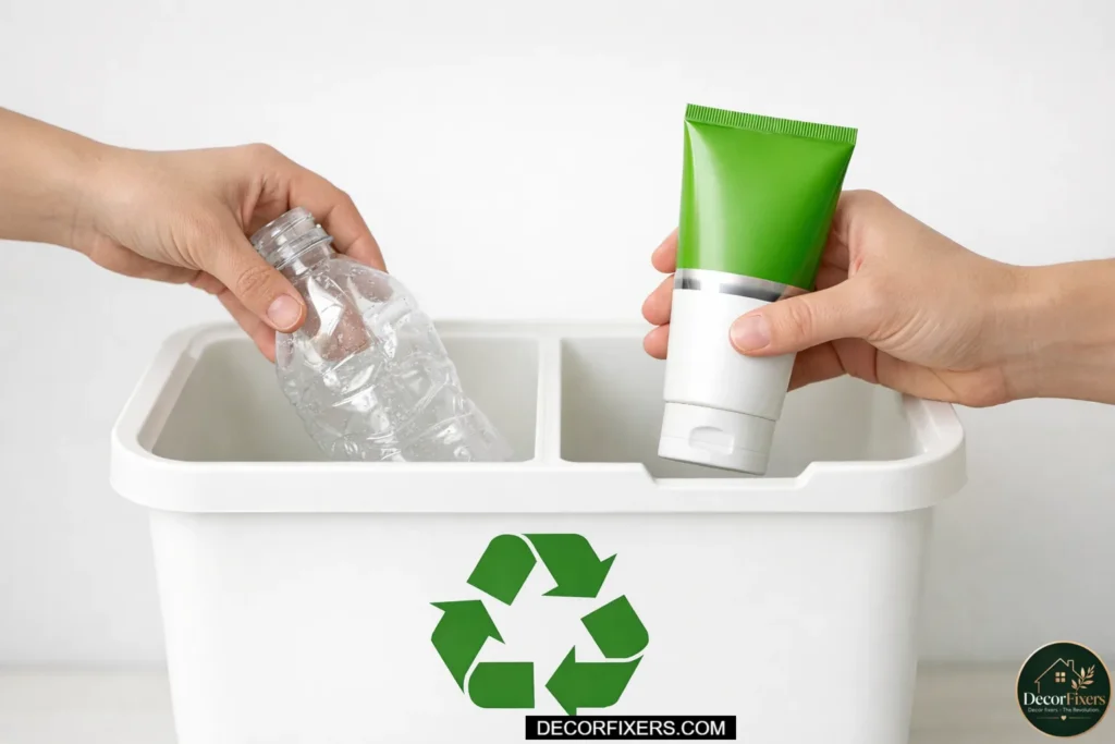 Replacing old product with new to reduce clutter