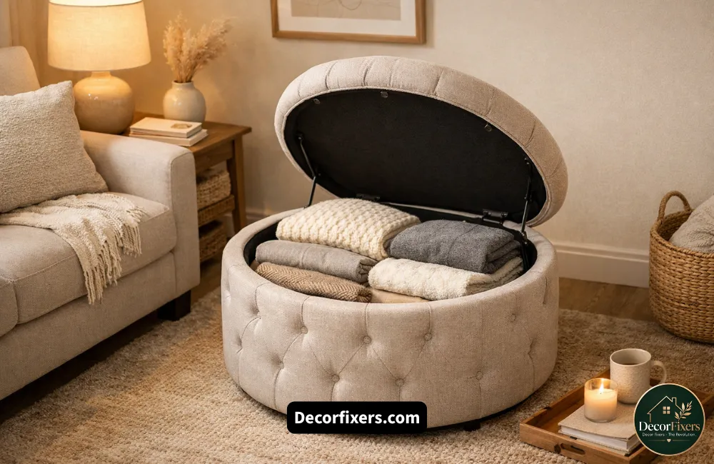 Smart Hidden Storage Solutions That Keep Small Living Rooms Clutter-Free