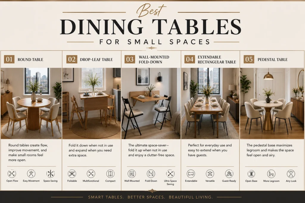 Comparison of 40 modern dining room ideas for small spaces