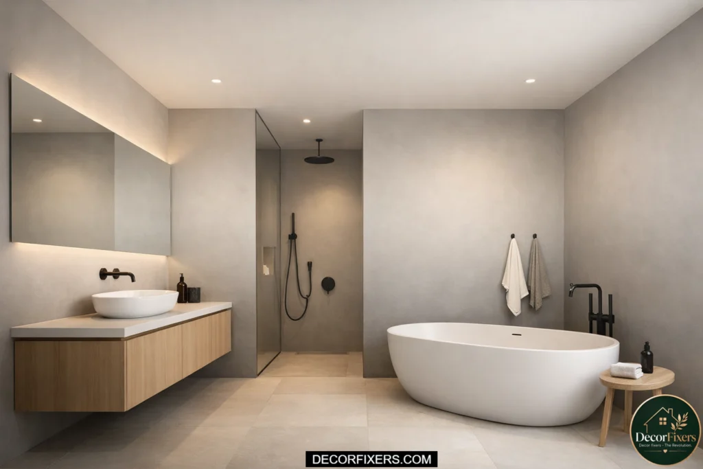 lighter ceiling color creating height illusion in small room