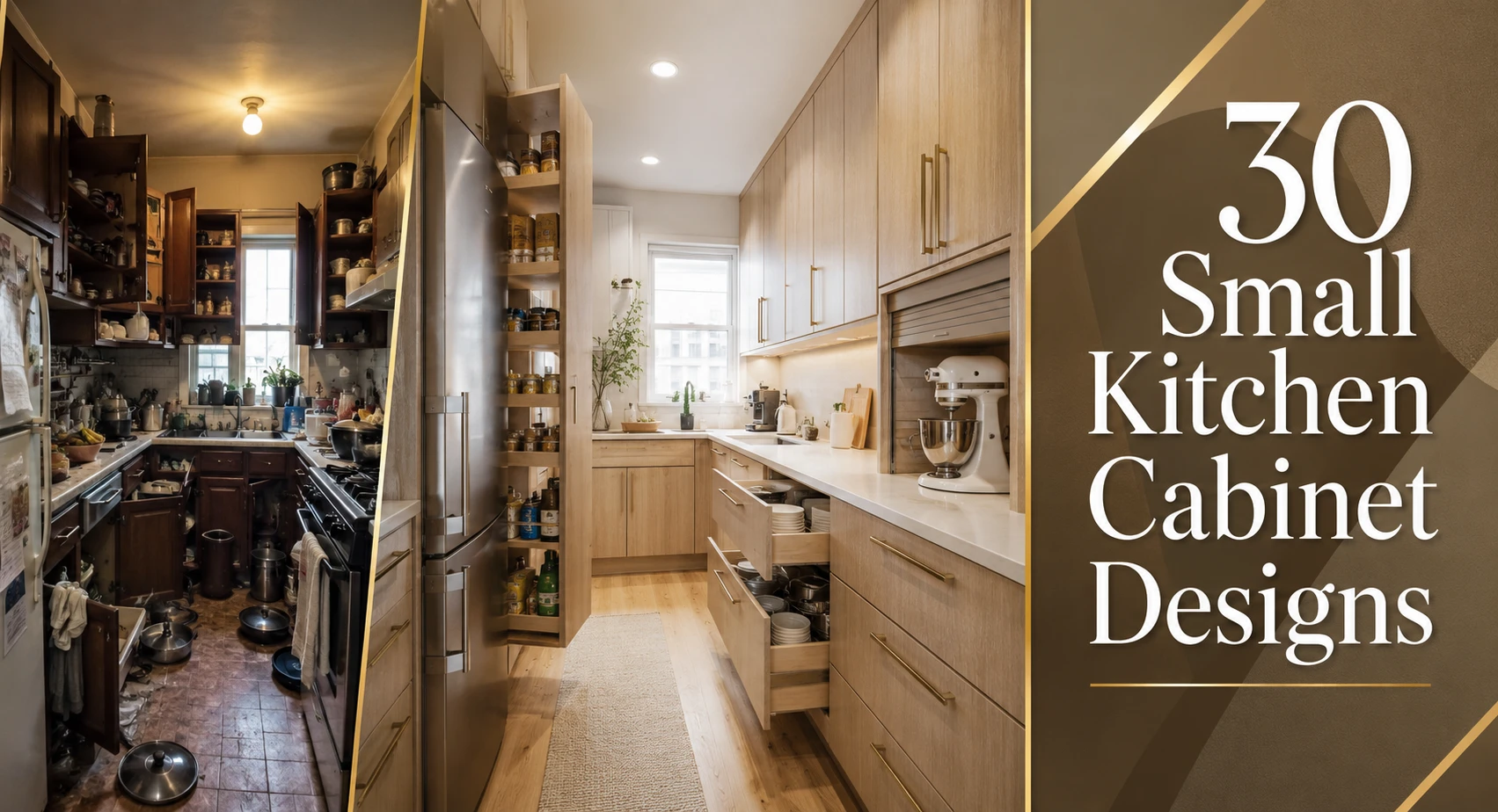 A Guide to small Kitchen Cabinet Design for Small Kitchens