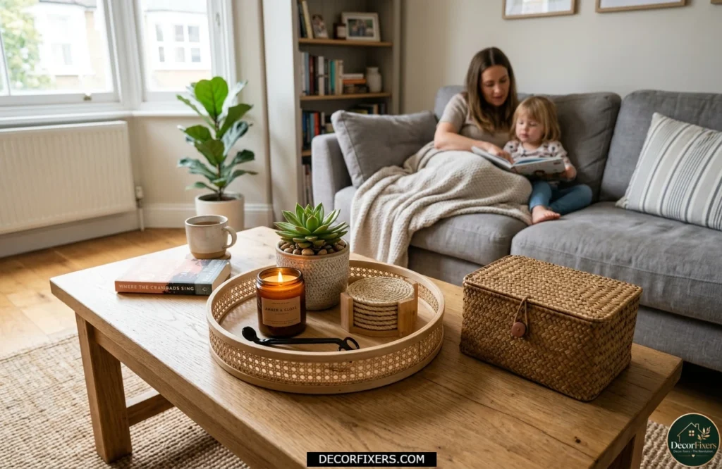 Functional coffee table decor with stylish hidden storage